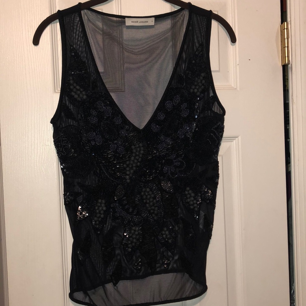 Renè Lezard Sequins & Beaded Shell